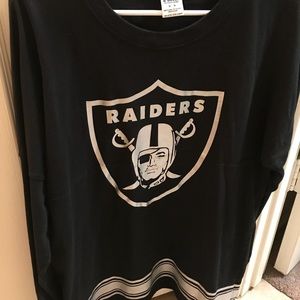 Raiders long sleeve oversized shirt